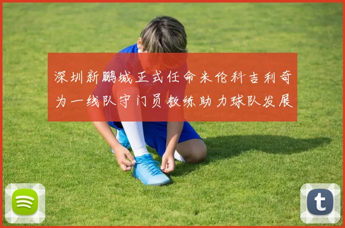 深圳新鹏城正式任命米伦科吉利奇为一线队守门员教练助力球队发展